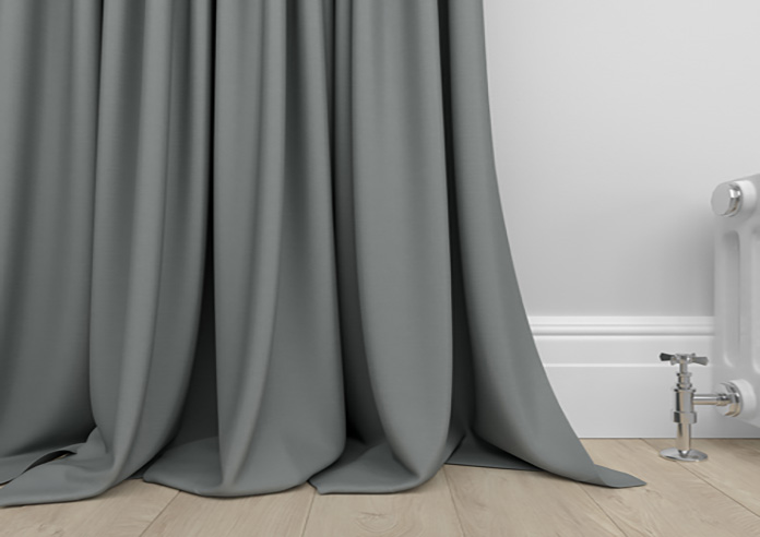 Kyoto Faux Silk, Sea Grey - Made to Measure Curtains - Image 6